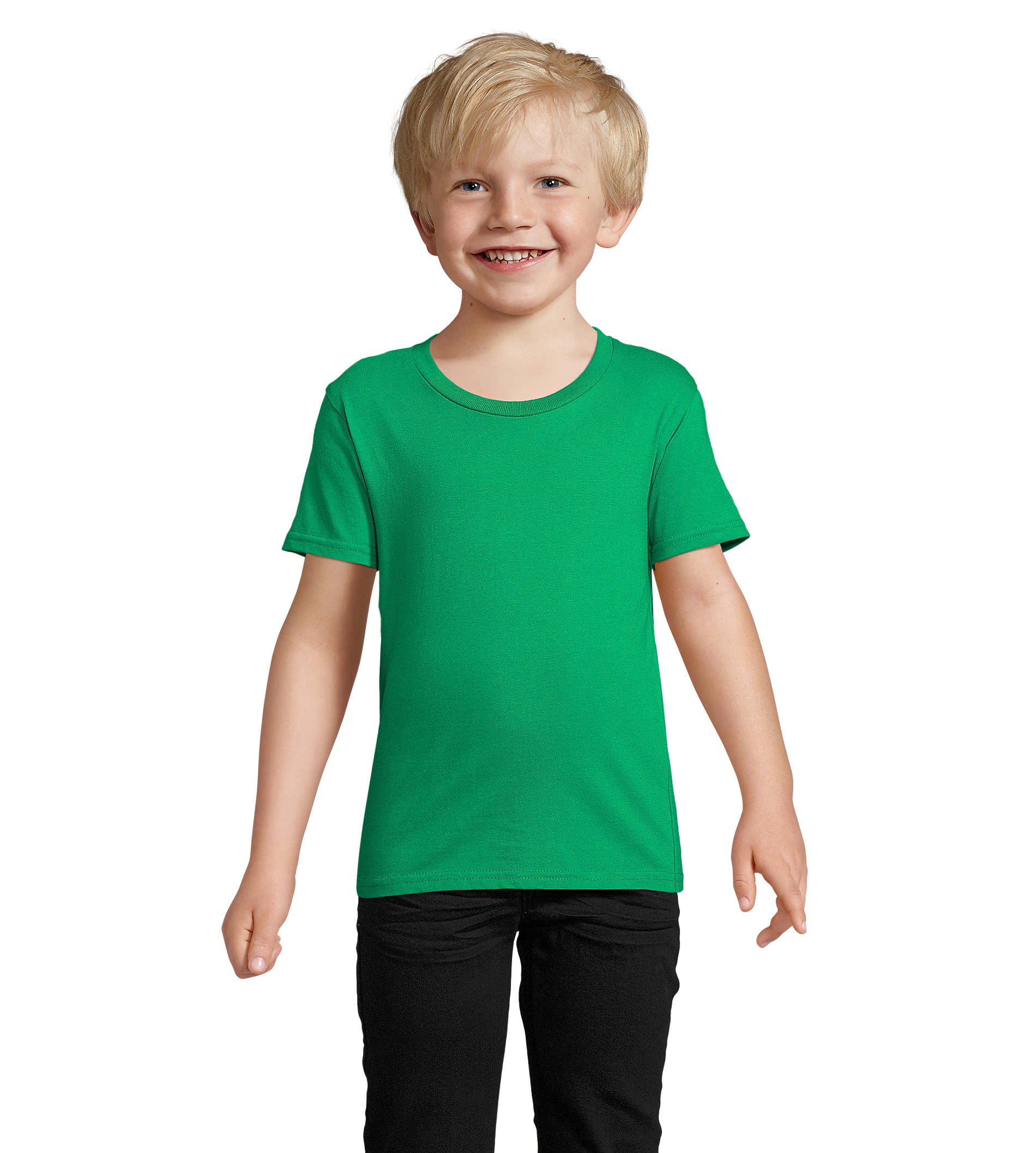 Tshirt publicitaire coton bio enfant 150g - CRUSADER Vert Prairie